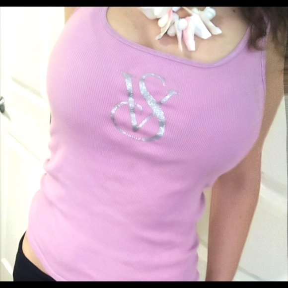 Victoria's Secret Tops - Victoria's Secret Ribbed Glitter Tank